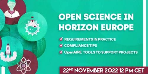 2nd OpenAIRE webinar: "Horizon Europe Open Science requirements in practice"