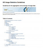 KE Usage Statistics Guidelines